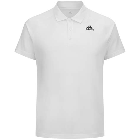 witte adidas polo
